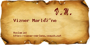 Vizner Marléne névjegykártya